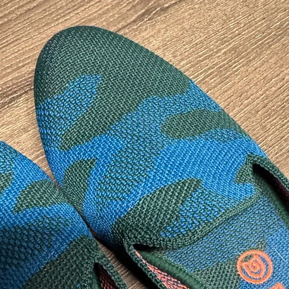 Rothy's Teal and Navy Knit Loafers - Picture 3 of 6